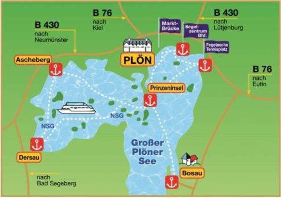 Fewo In Bosau Am Ploener See Mit Eigenem Bootssteg App 12 외부 사진